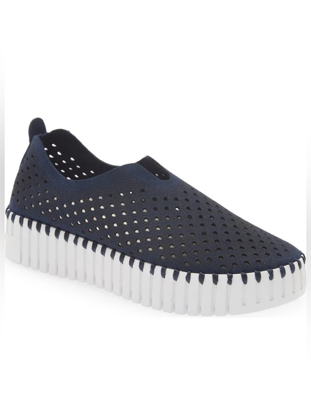 ILSE JACOBSEN HORNBÆK Plateau Tulip Shoe in Dark Indigo